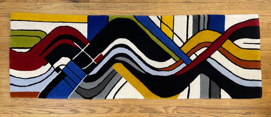 "LONGITUDINAL" - 72"x24" Wool Runner