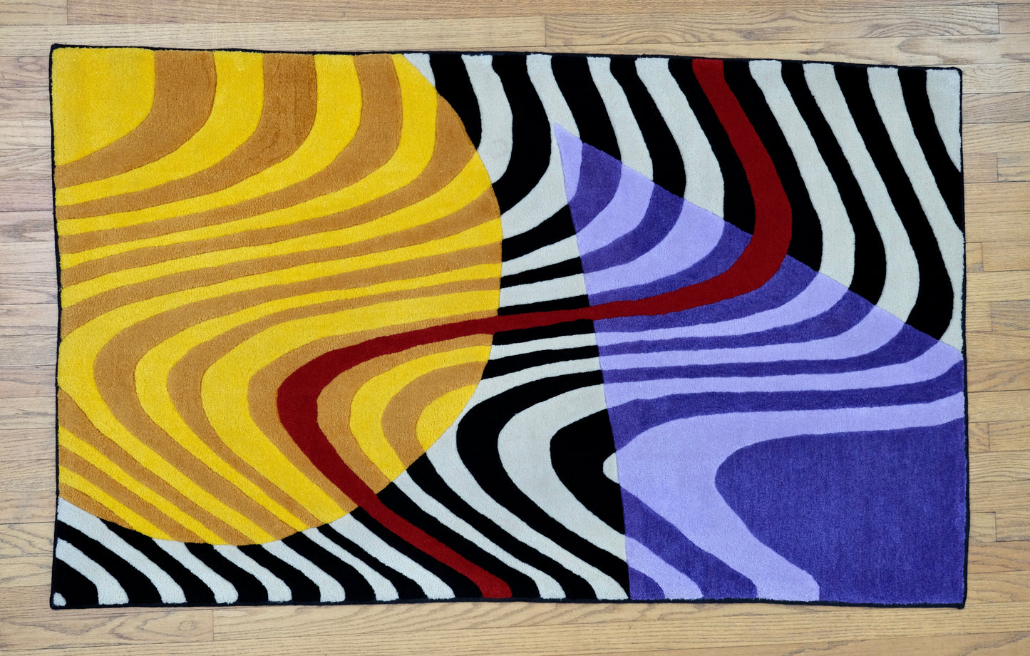 "SUN & MOUNTAIN" - 59'x36' Acrylic Rug